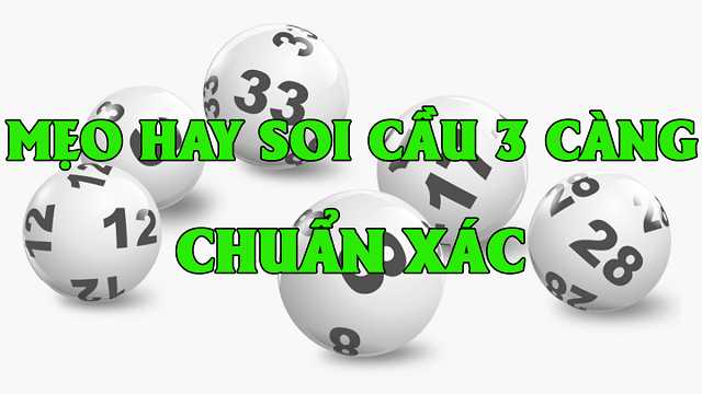 Học cách soi cầu 3 càng